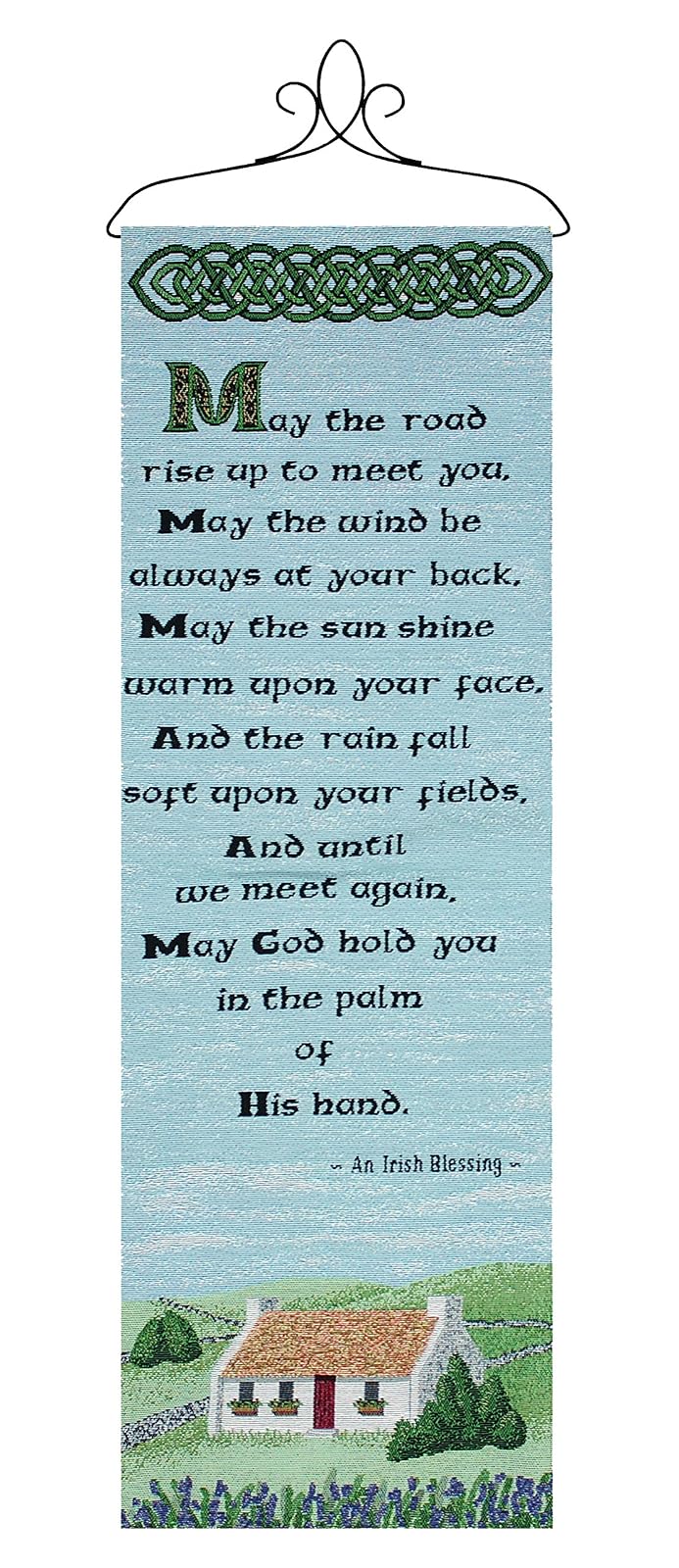 Manual Ireland Collection Hanging Wall Panel, The Road Rises, 13 X 36.5-Inch