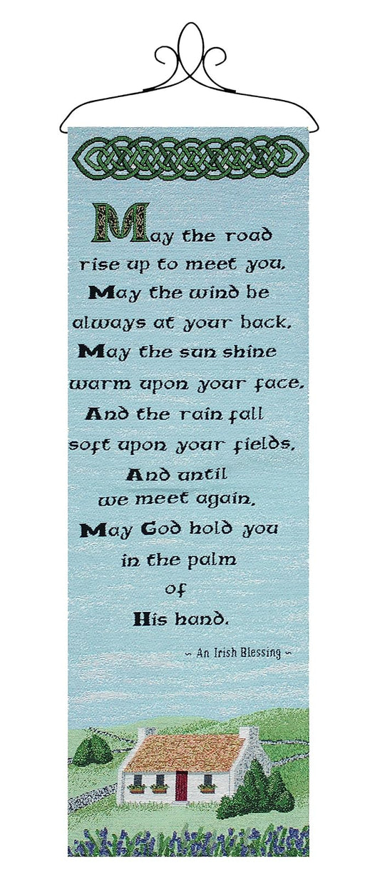 Manual Ireland Collection Hanging Wall Panel, The Road Rises, 13 X 36.5-Inch