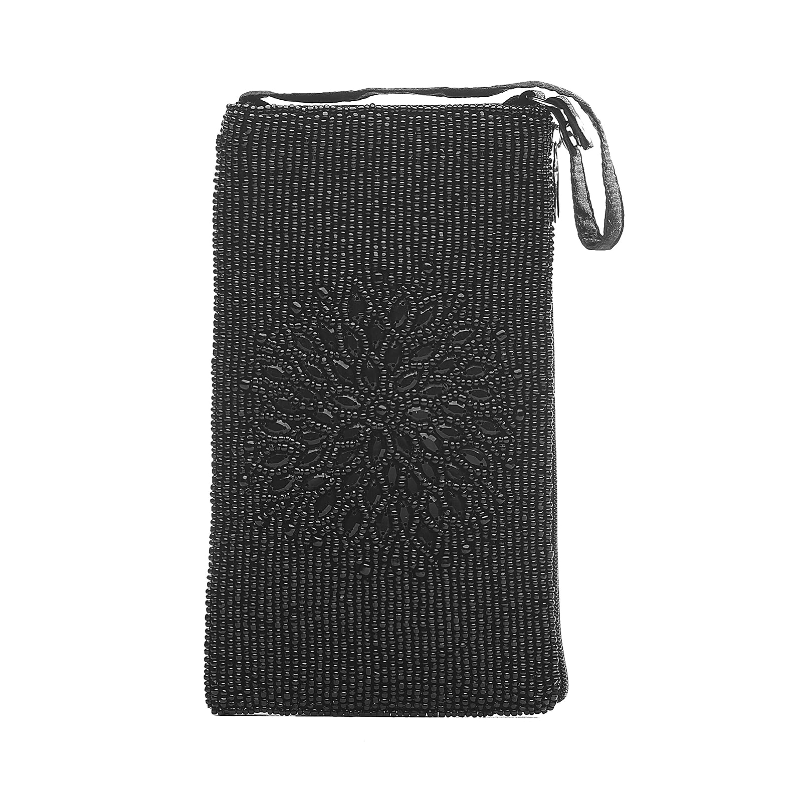 Bamboo Trading Company SHB309 Night Bloom Club Bag, 7-inch Height, Black