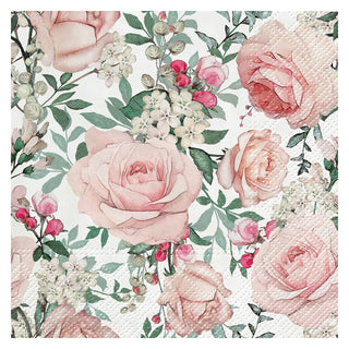 Abbott Collection Disposable Napkin, 6.5 inches SQ, Pink