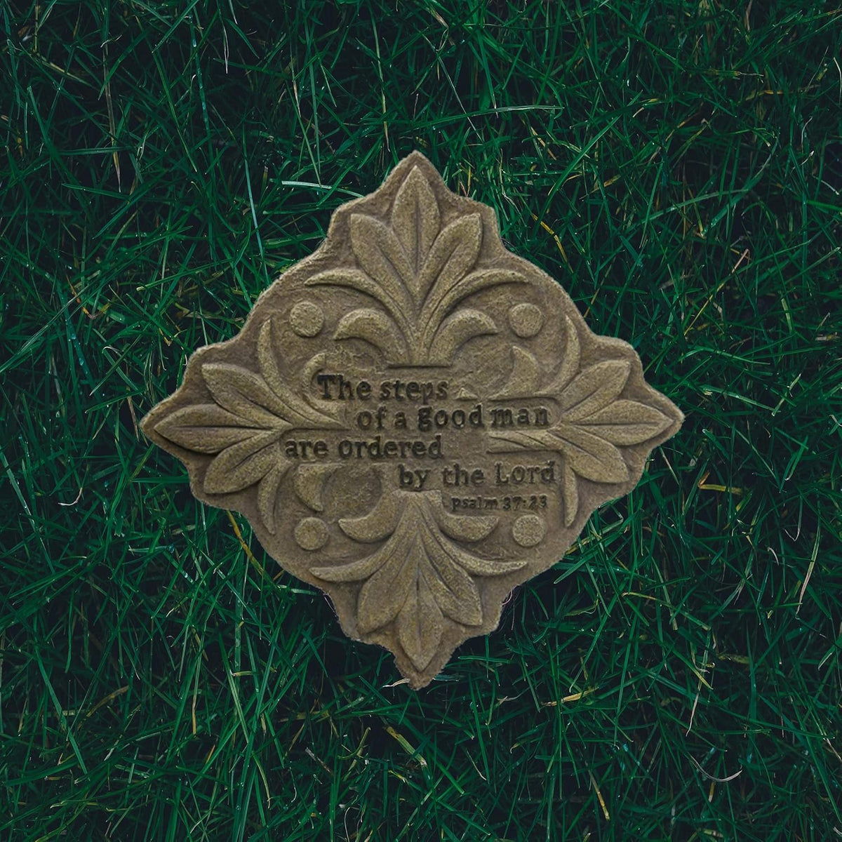 Comfy Hour Farmhouse Home Decor Collection Resin 15" Square Decorative Garden Stepping Stone