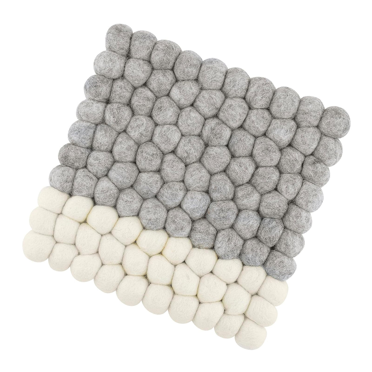 Cilio Trivet, 8" Square, Gray/White