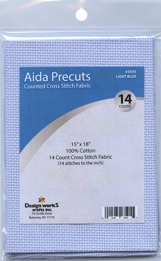 Design Works Crafts Fabric, 15" x 18", Blue,gold