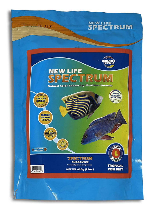 New Life International Spectrum Large 3mm Pellet Bag for Fresh & Saltwater Fish, 600g