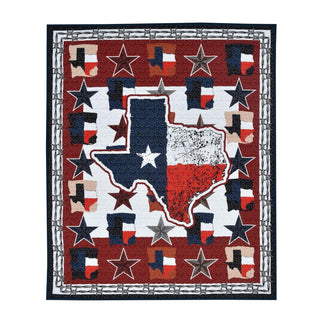 LL Home Blanket, Throw (60"x50"), Red/White/Blue