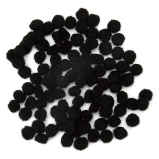 Cousin Decorative Pom Pom, 0.5 inch, Black