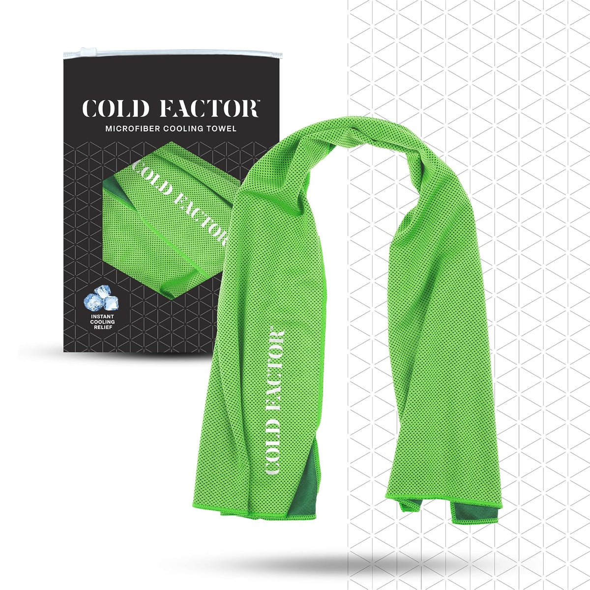 COLD FACTOR Towel, 1 Pack, Lime