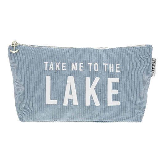 Pavilion Gift Company Cosmetic Case, 12.25", Blue, White