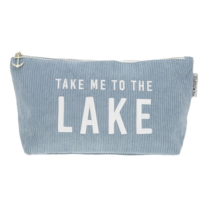 Pavilion Gift Company Cosmetic Case, 12.25", Blue, White