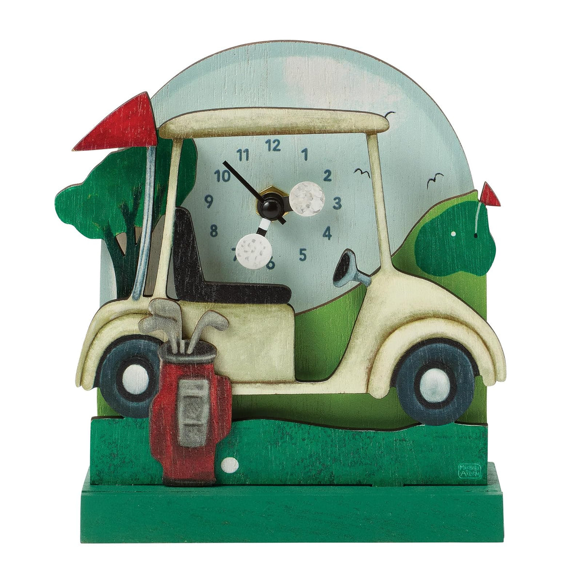 Enesco Clock, 5.9 Inch, Multicolor
