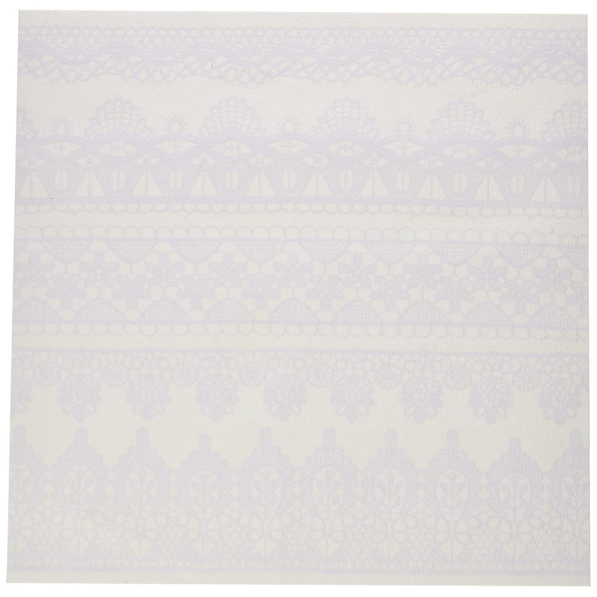 PRIMA MARKETING INC Decorative Ribbon Trim, Resist Canvas Lace Border- 12"x12" r