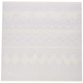 PRIMA MARKETING INC Decorative Ribbon Trim, Resist Canvas Lace Border- 12"x12" r