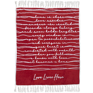 Pavilion Gift Company Blanket, 50" x 60", Red, White
