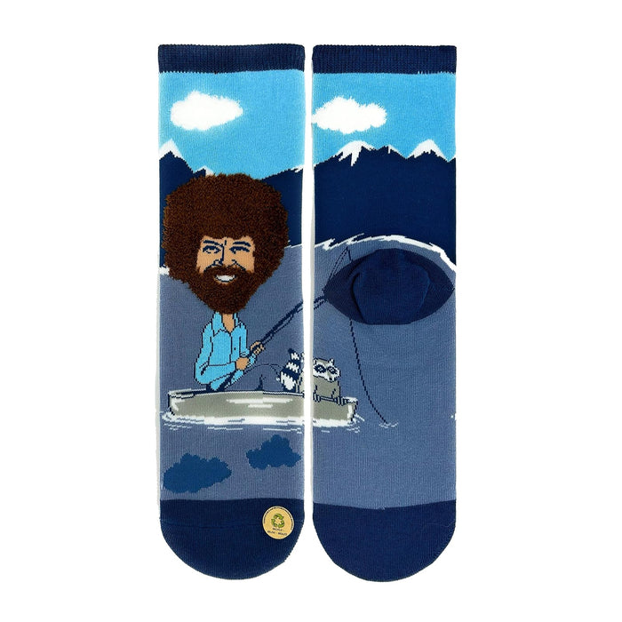 ooohyeah Socks, 8-13, Lst's Sail Bob Ross