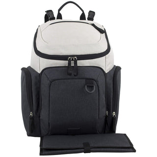 BODHI Backpack, 16.75 x 12.5 x 7 Inches, Oatmeal Black Combo Chambray