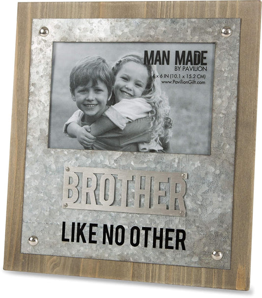 Pavilion - Brother Like No Other - Wood and Metal 4x6 Picture Frame
