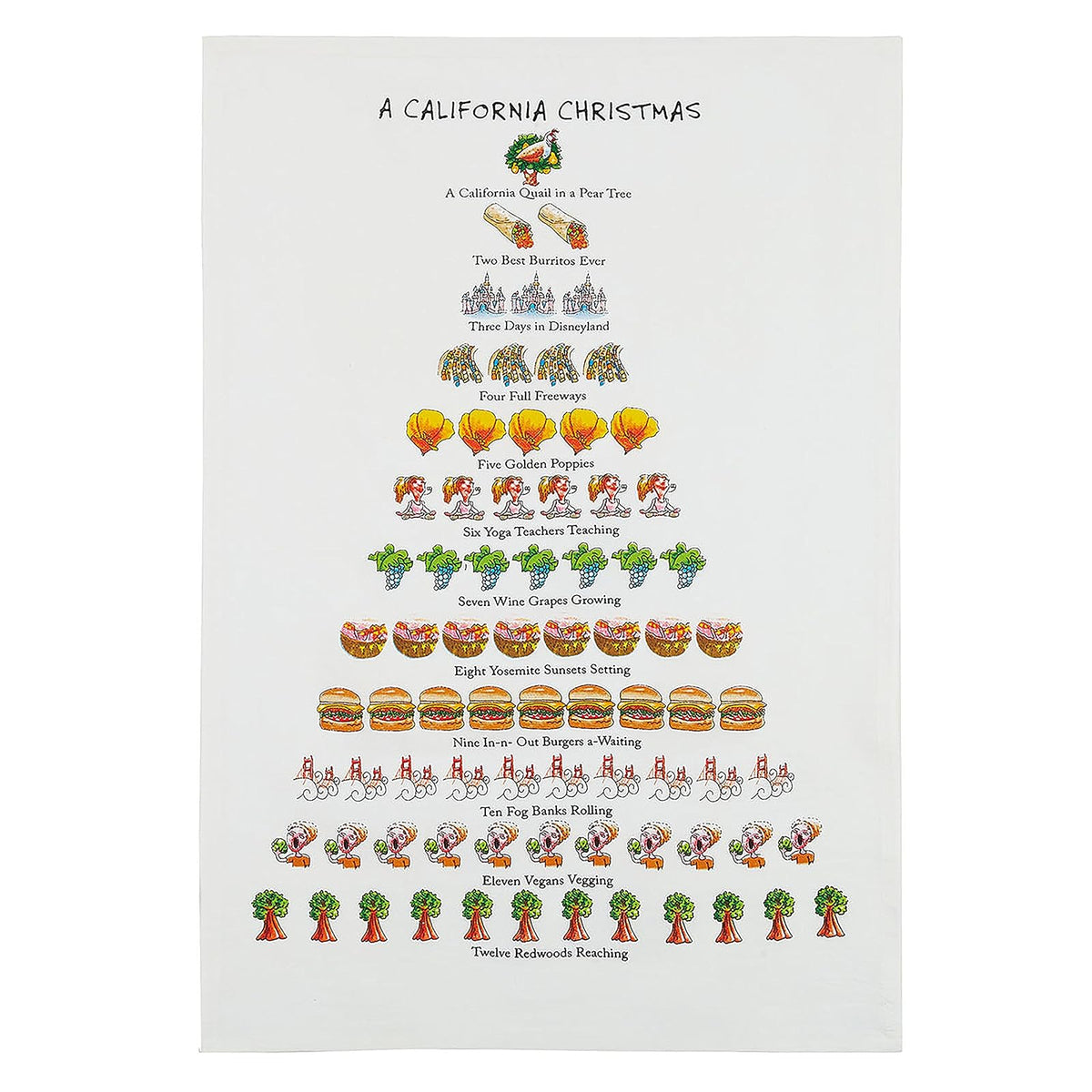 Mistletoe & Co. Towel, 18" x 26", California