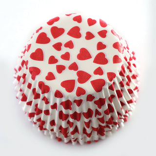Norpro Standard Size Heart Baking Cups/Liners, 75-Pack, Multicolored