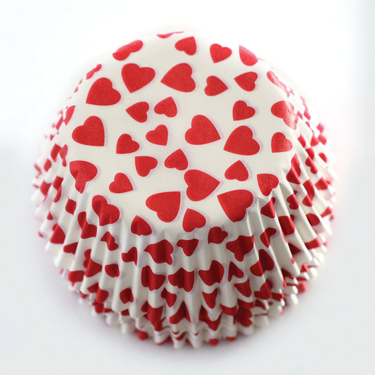 Norpro Standard Size Heart Baking Cups/Liners, 75-Pack, Multicolored
