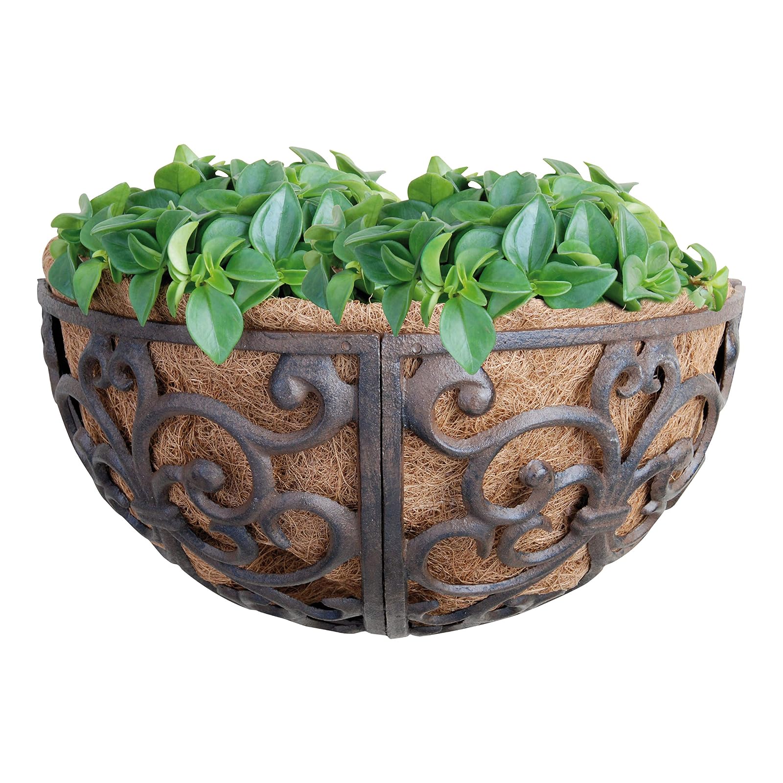 Esschert Design USA BPH27 Cast Iron Hayrack Basket Planter 14-Inch