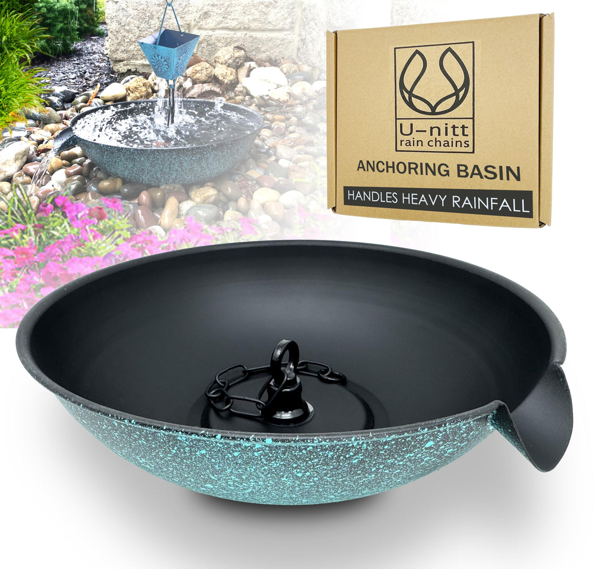 U-nitt Outdoor Living, 12", black with patina