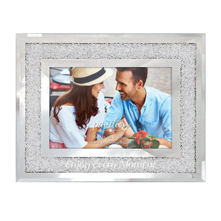 Pavilion Gift Company Picture Frame, 7.25” x 9.25, White, Silver