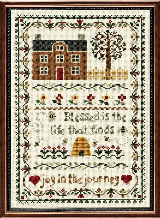 Design Works Crafts Janlynn 50222 Counted Cross Stitch Kit 7.75"X11.25", Joy in The Journey (14 Count)