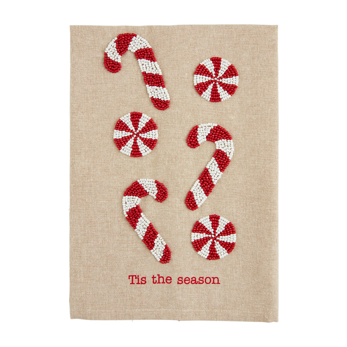 Mud Pie Towel, One Size, Candy Cane