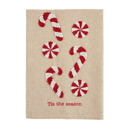 Mud Pie Towel, One Size, Candy Cane