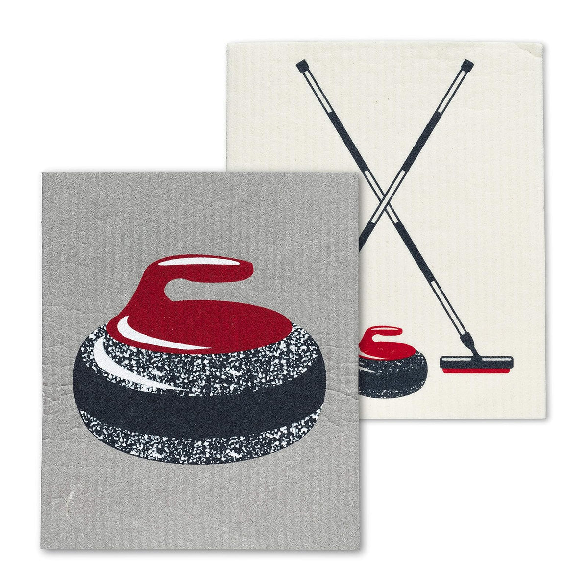 Abbott Collection Towel, 6.5x8"L, Grey/Red
