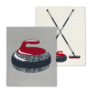 Abbott Collection Towel, 6.5x8"L, Grey/Red