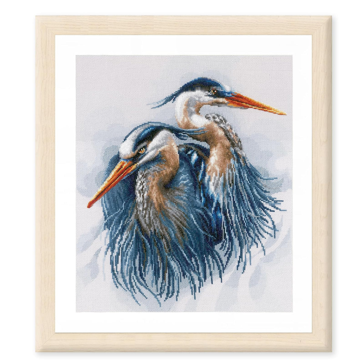 Lanarte Art Craft Kit, By the yard, Great Blue Herons (14 Count)