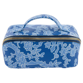 Karma Cosmetic Case, Small, Blue Floral