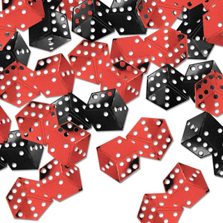 Beistle Confetti, 0.5 oz, Red/Black