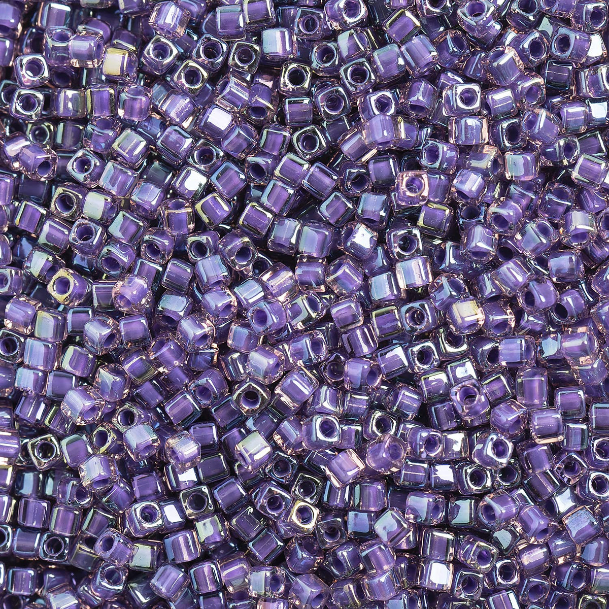 John Bead Craft Bead, Size: 1.8mm, Purple Opaque AB Luster