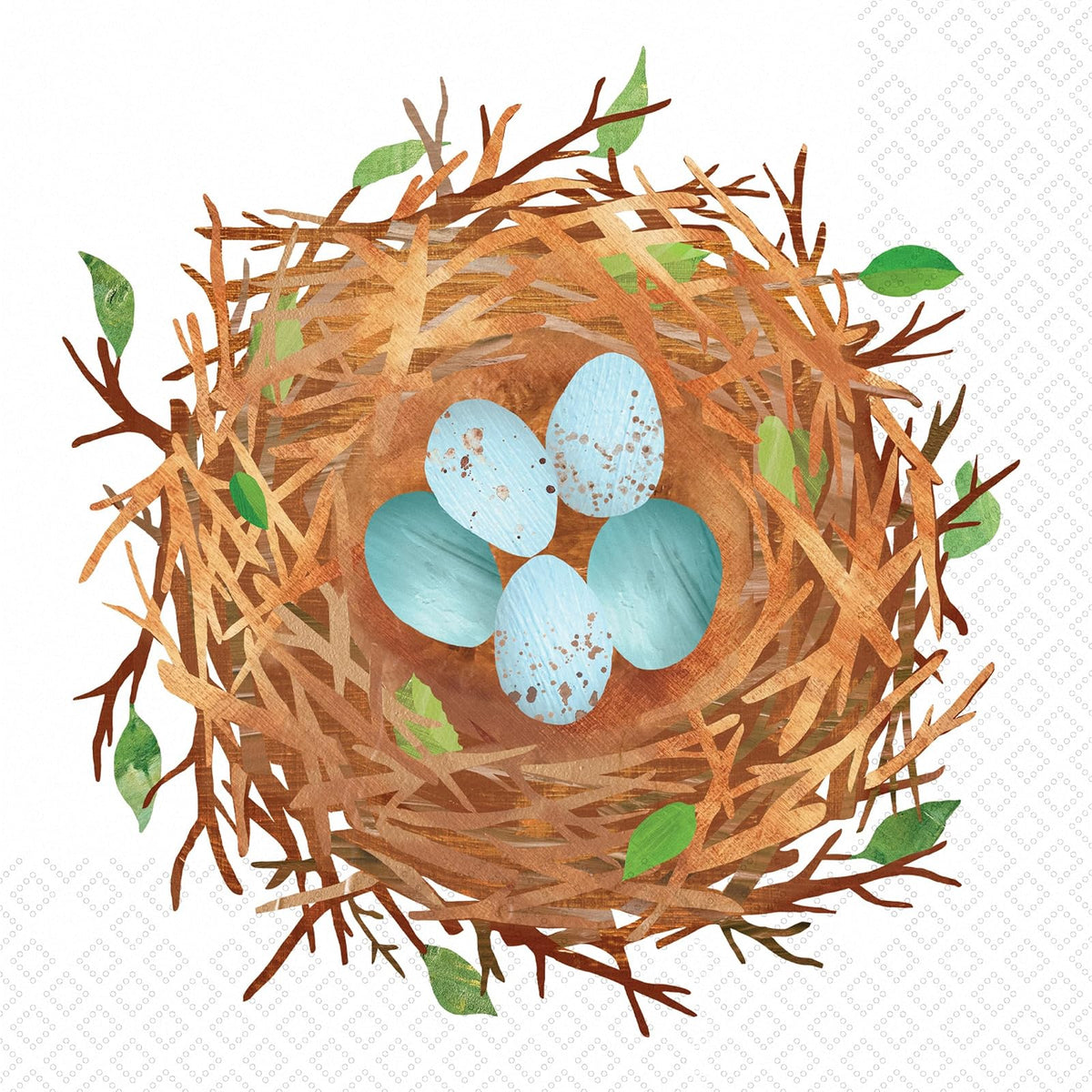 Boston International Disposable Napkin, 5" x 5", Bird Nest