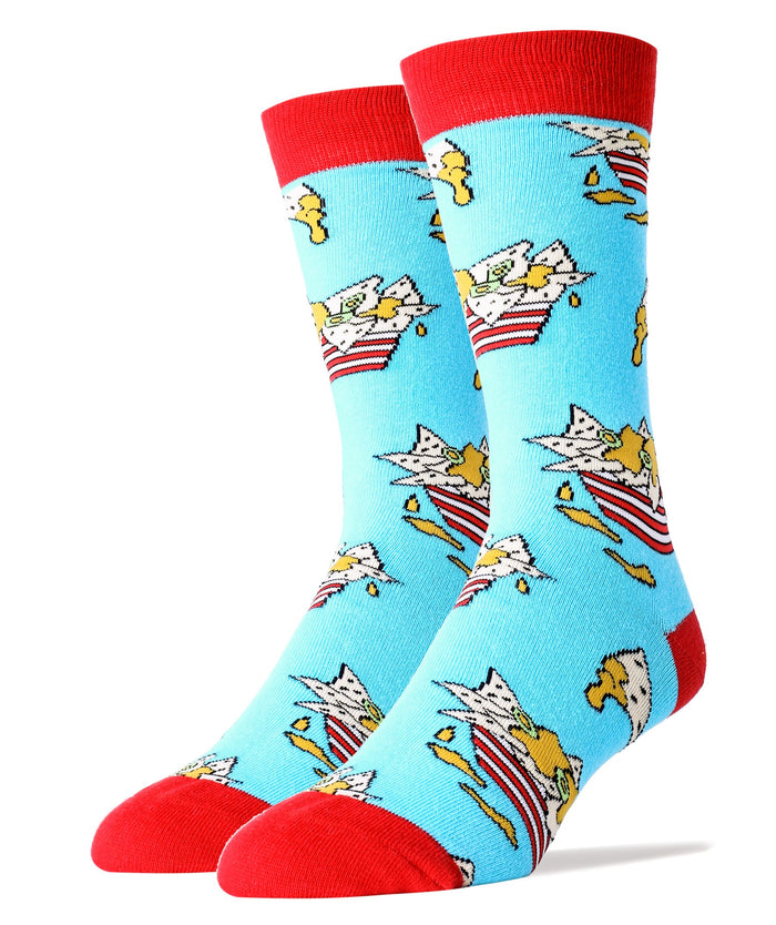 Men Novelty Crew Socks, Oooh Yeah Food Socks, Funny Socks, Crazy Silly Socks, Cool Dress Socks