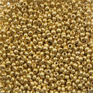 John Bead Craft Bead, 6/0, Metallic Light Gold