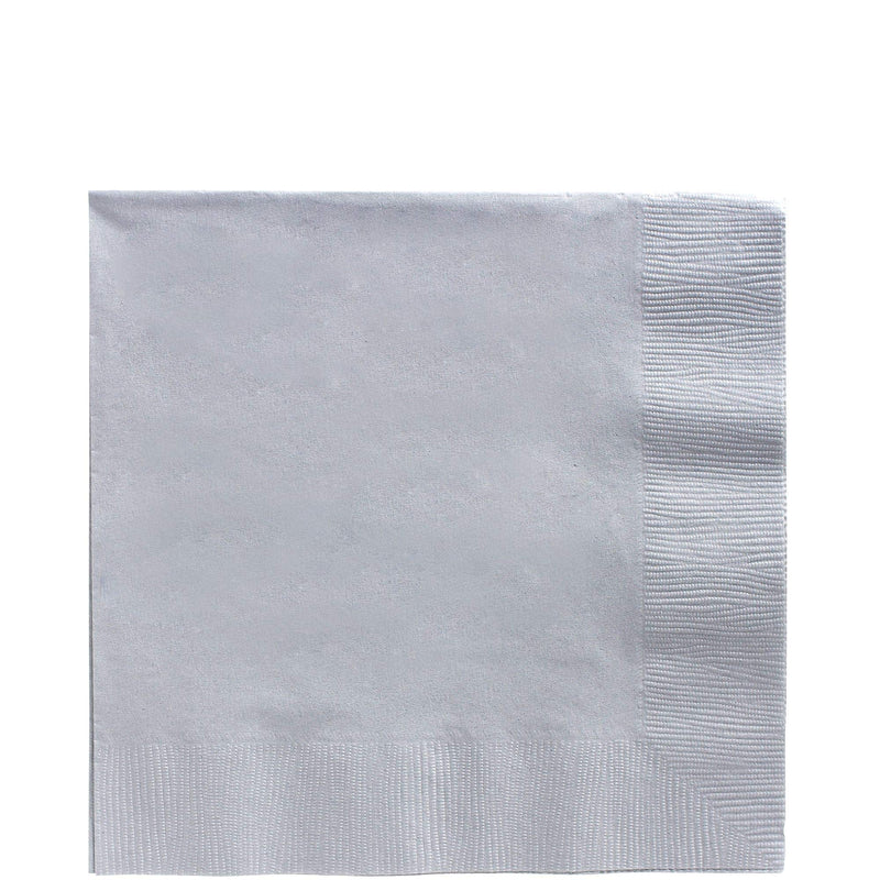 Amscan Silver Luncheon Napkins Big Party Pack, 125 Ct.