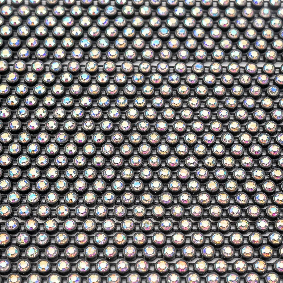 Crystal Lane Diy Craft Bead, ss8, Black Casing Crystal AB