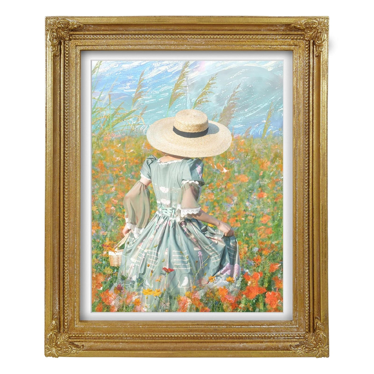 iAmoy Picture Frame, 8.5x11, Gold