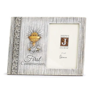 Roman 602060 Joseph Studio Distressed Communion Picture Frame, 7-inch Height, Resin