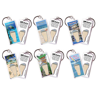 FootWhere Keychain, Small, Clear