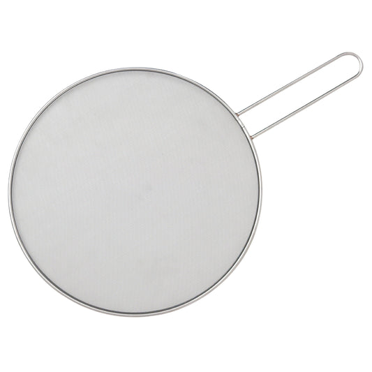 HIC Splatter Screen Guard Strainer, 18/8 Stainless Steel, Fine Mesh, 13-Inches