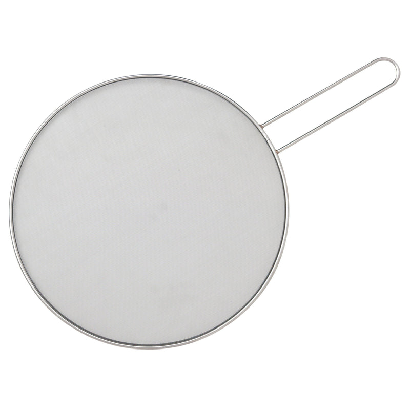 HIC Splatter Screen Guard Strainer, 18/8 Stainless Steel, Fine Mesh, 13-Inches