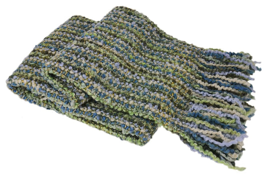 Bedford Cottage Kennebunk Home Stria Multi-Color Luxurious Woven Throw, 3'4" x 5'10", Seaglass