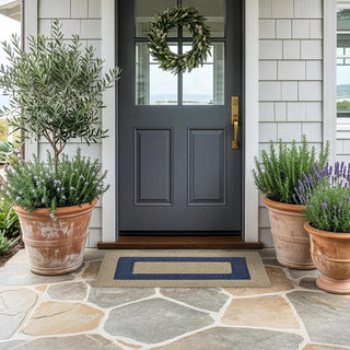 Home Furnishings By Larry Traverso Rug, 1'6" x 2'6" (Rectangular), Madison, Navy