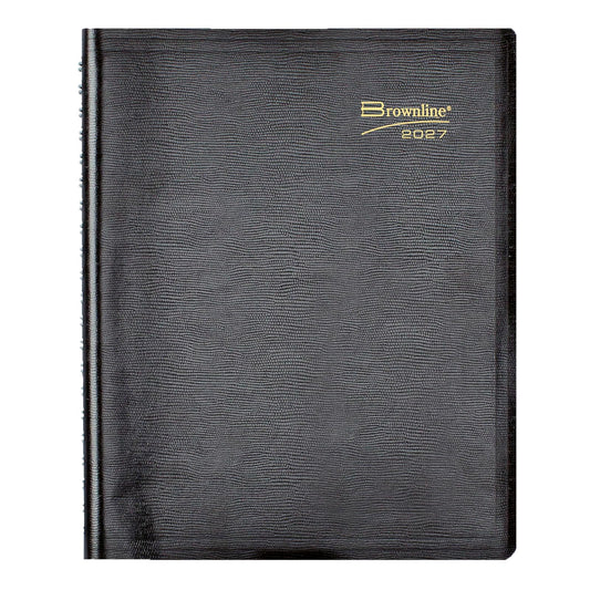 Brownline Planner, 11" x 8.5", Black