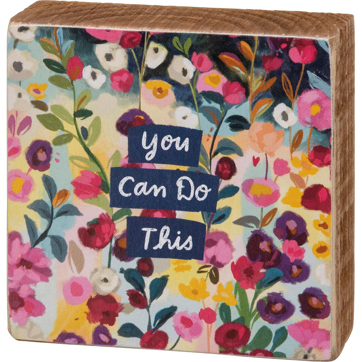 Primitives by Kathy Decorative Signage, 3 x 3 x 1 inches, Multicolor
