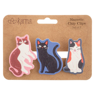 Karma Gift Paper Clip Clamp, One Size, Cats